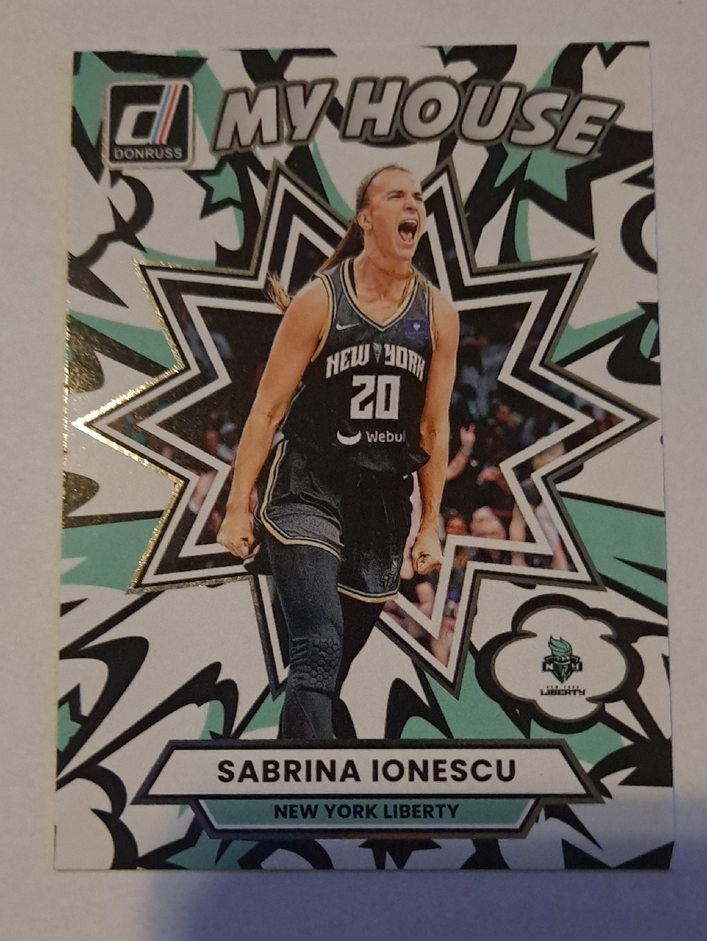 Sabrina Ionescu Donruss- My House WNBA Basketball Card